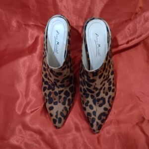 Anne Michelle Leopard Print Heels